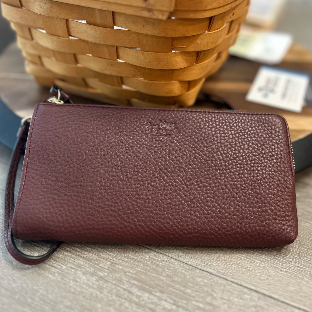 Coach Maroon Wallet/Wristet